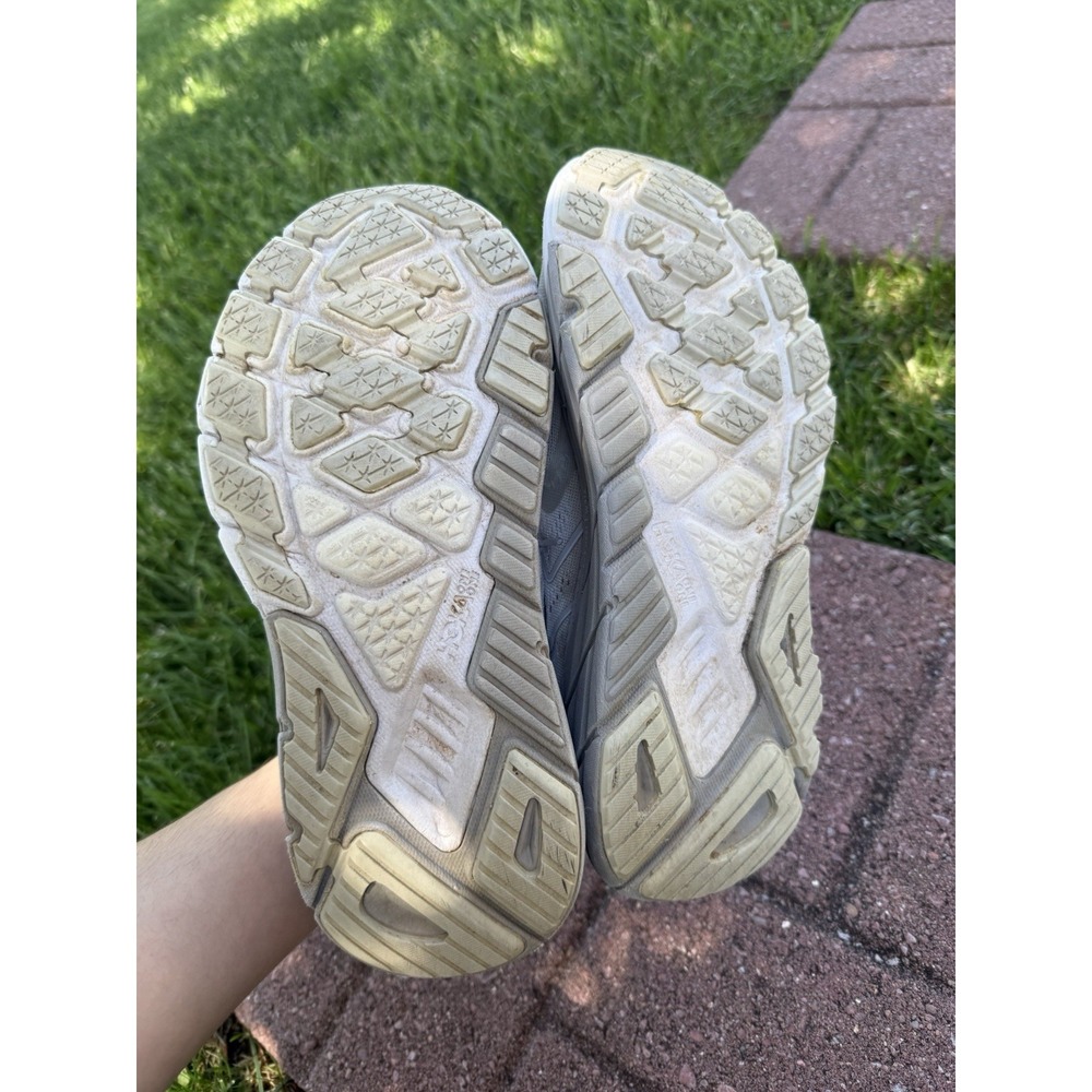 Hoka One One Arahi 5 Running Shoes Sneakers Women's Size 8 White Gray Athletic - Picture 13 of 16